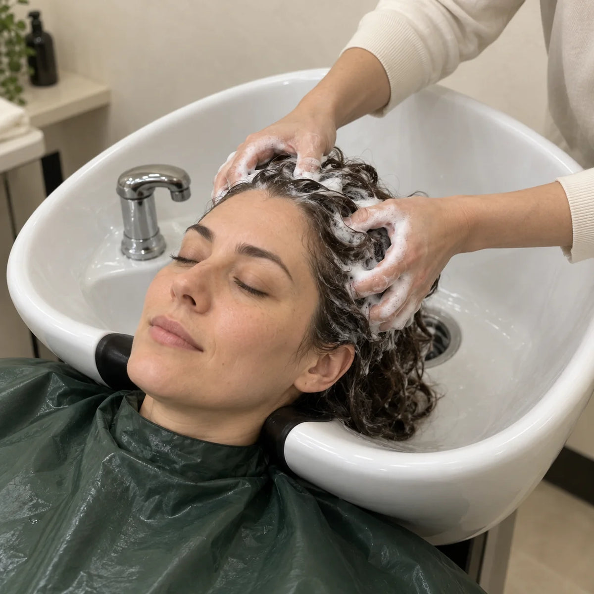 Geste du shampooing veril
